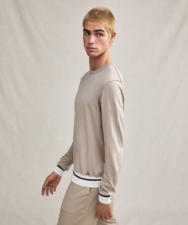 Peuterey Maglia Tricot Con Dettagli Rigati