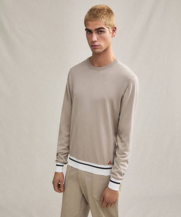 Peuterey Maglia Tricot Con Dettagli Rigati