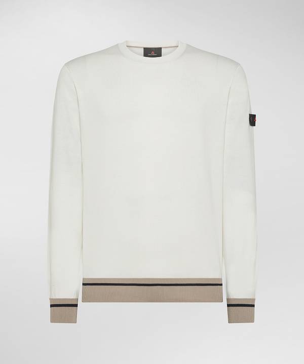 Peuterey Maglia tricot con dettagli rigati