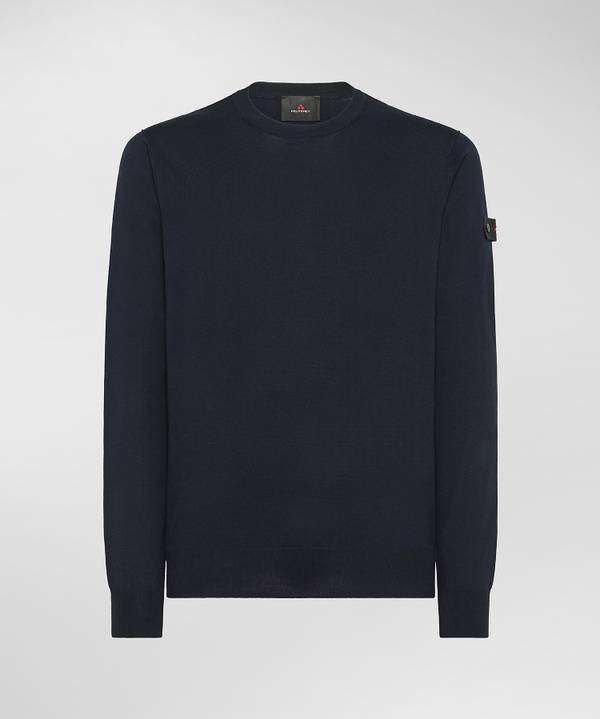 Peuterey Maglia tricot con logo ricamato