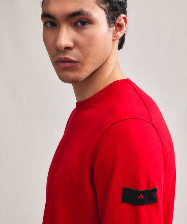 Peuterey Maglia Tricot Con Logo Ricamato