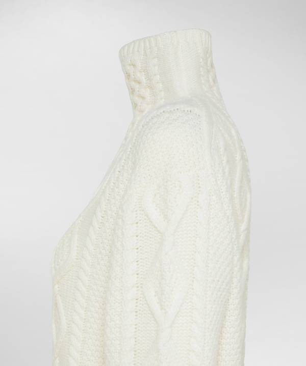 Peuterey Maglione A Collo Alto Con Motivo Aran