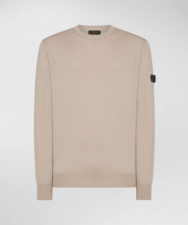 Peuterey Maglione Girocollo Misto Lana Cotone