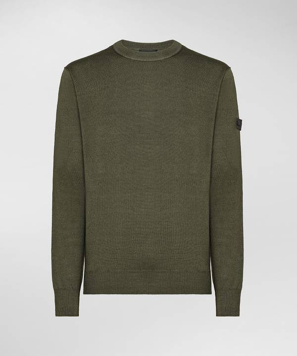 Peuterey Maglione In Lana Con Tintura Acidata