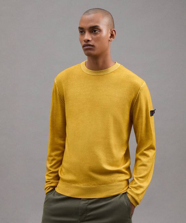 Peuterey Maglione In Lana Con Tintura Acidata