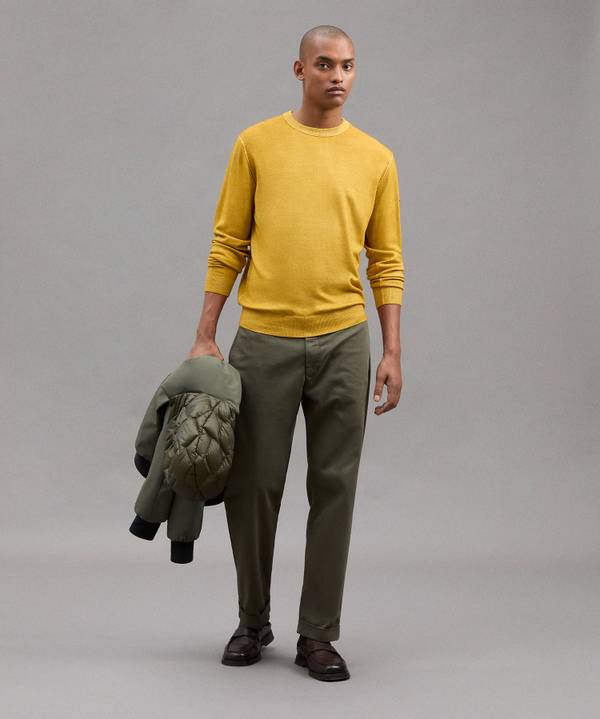 Peuterey Maglione In Lana Con Tintura Acidata