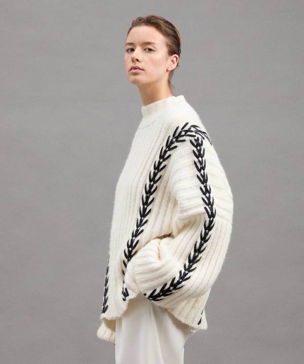 Peuterey Maxi Maglia In Alpaca Lavorata A Mano