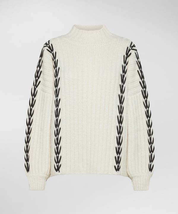 Peuterey Maxi Maglia In Alpaca Lavorata A Mano