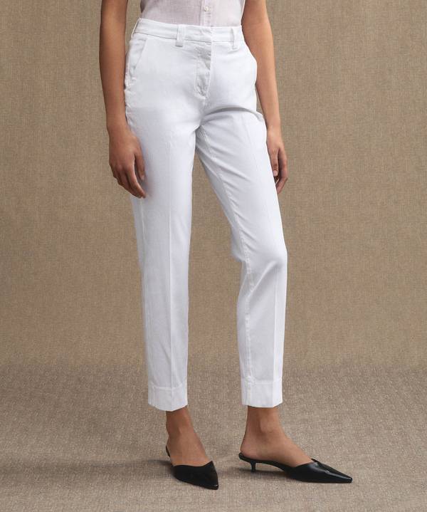 Peuterey Pantaloni In Gabardine Di Cotone Stretch