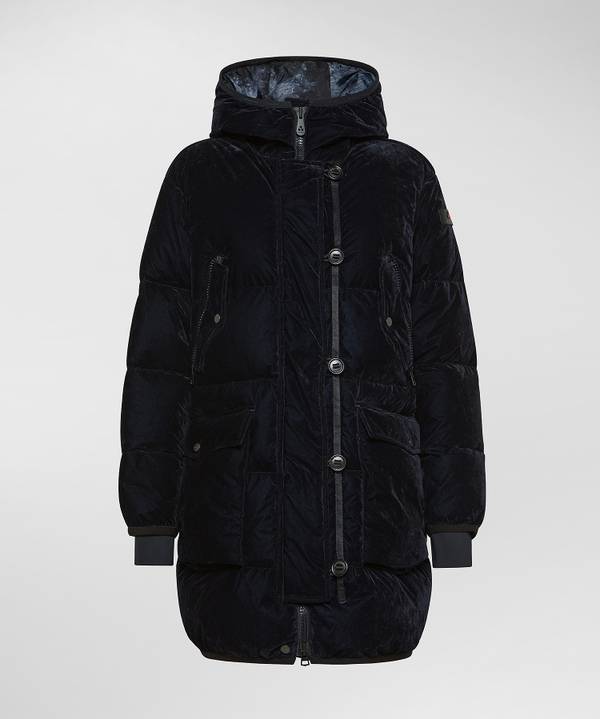 Peuterey Parka Lungo In Tela Di Nylon Floccata