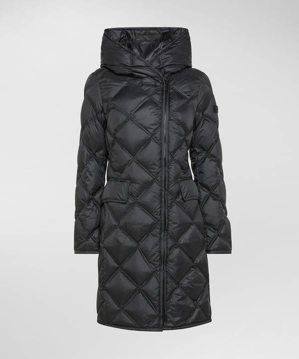 Peuterey Piumino Lungo Con Trapunta A Rombi