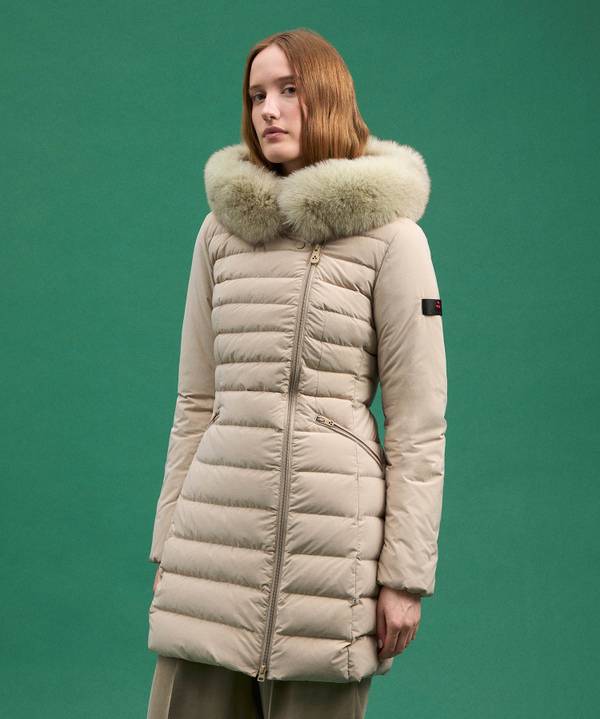 Peuterey Piumino Slim Con Pelliccia