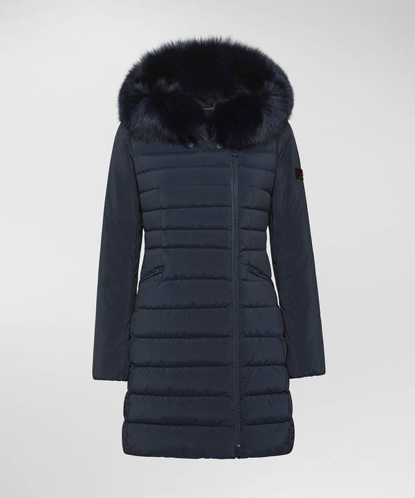 Peuterey Piumino Slim Con Pelliccia