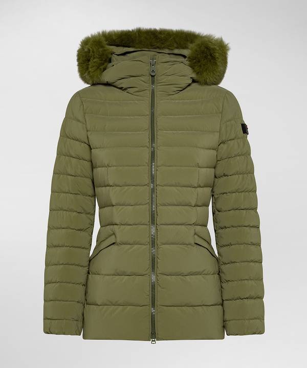 Peuterey Piumino Slim Con Pelliccia