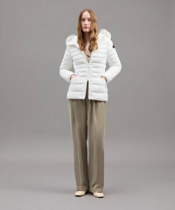 Peuterey Piumino Slim Con Pelliccia