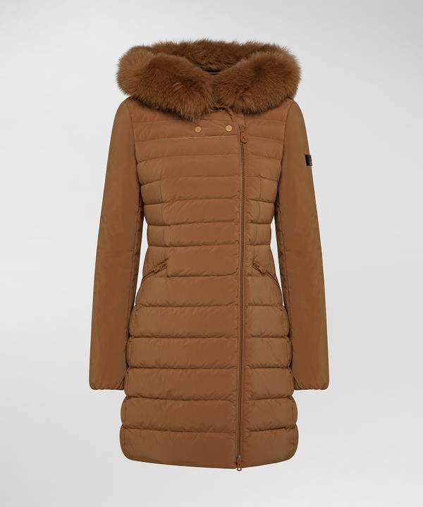 Peuterey Piumino Slim Con Pelliccia