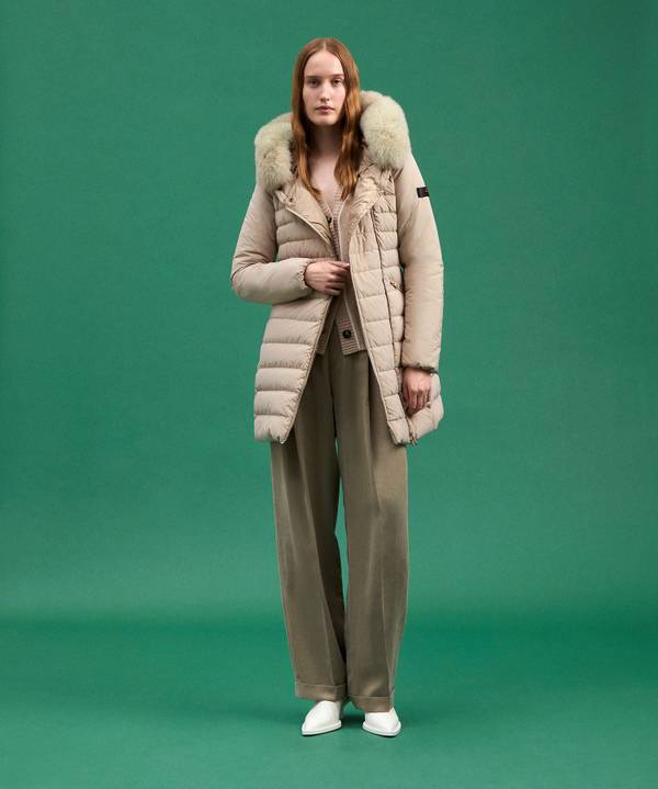 Peuterey Piumino Slim Con Pelliccia