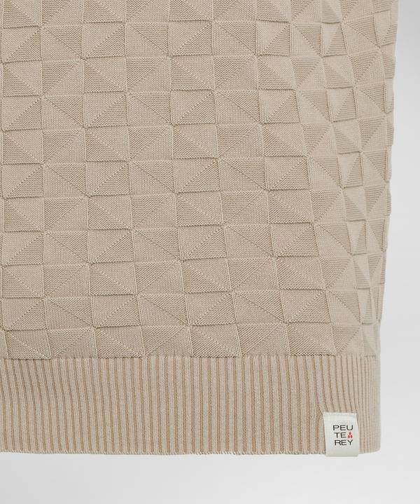 Peuterey Polo In Cotone Con Effetto 3D