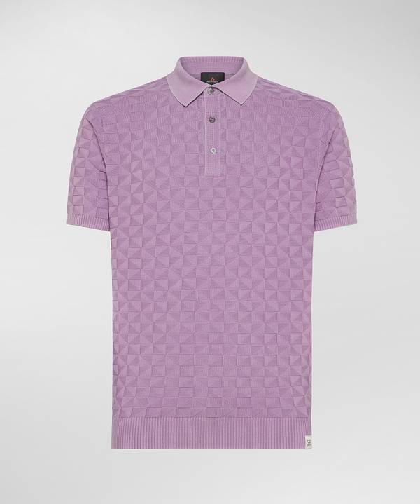 Peuterey Polo In Cotone Con Effetto 3D