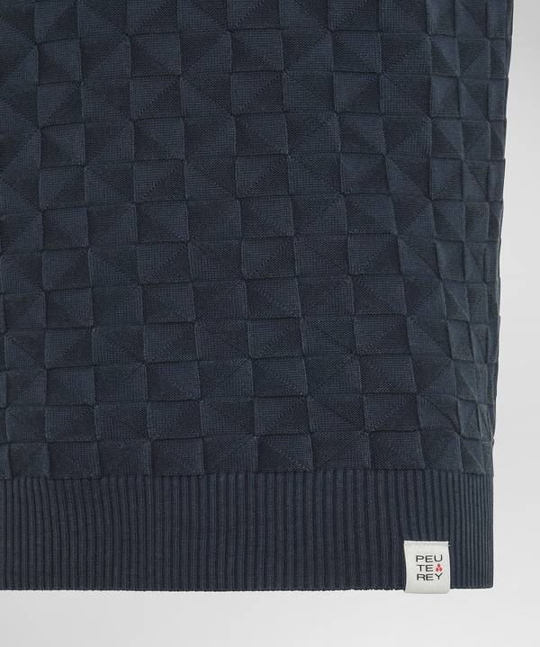 Peuterey Polo In Cotone Con Effetto 3D