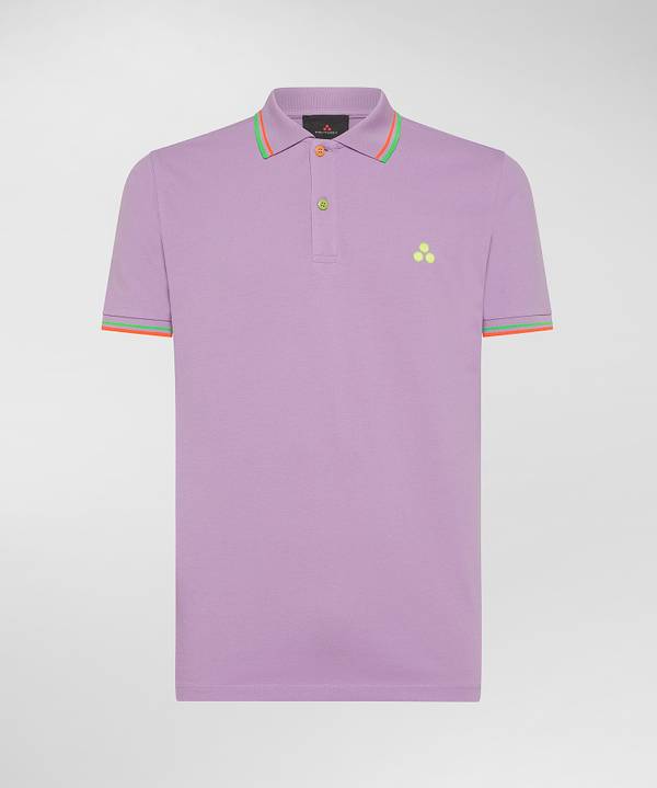 Peuterey Polo In Piquet Con Dettagli Fluo