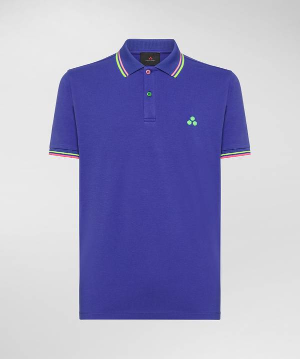 Peuterey Polo In Piquet Con Dettagli Fluo