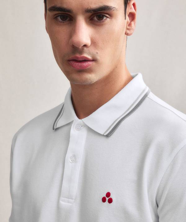 Peuterey Polo In Piquet Di Cotone Stretch