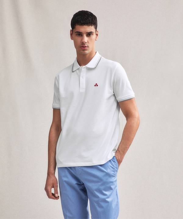 Peuterey Polo In Piquet Di Cotone Stretch