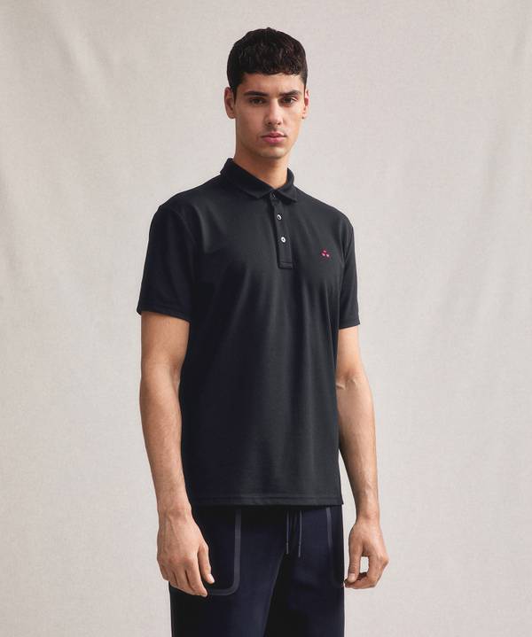 Peuterey Polo In Piquet Stretch