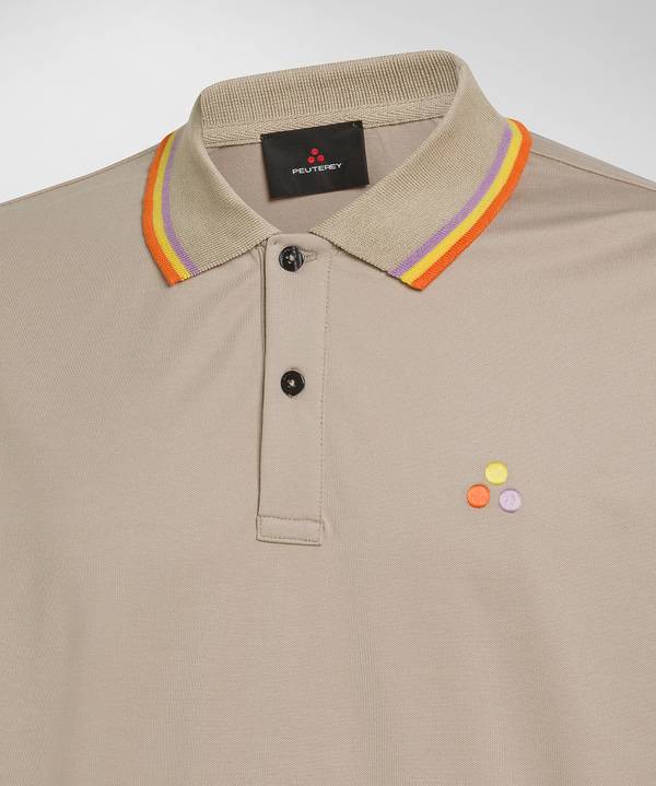 Peuterey Polo In Piquet Stretch Di Cotone E Seta