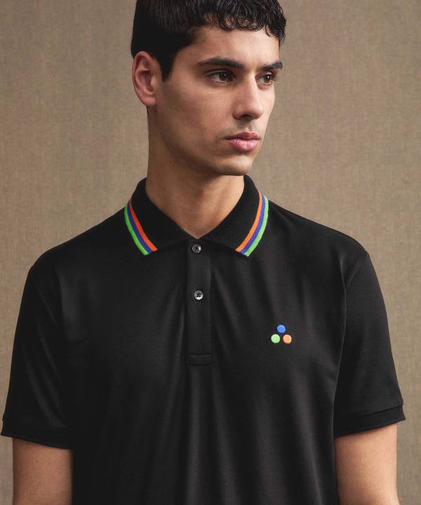 Peuterey Polo In Piquet Stretch Di Cotone E Seta