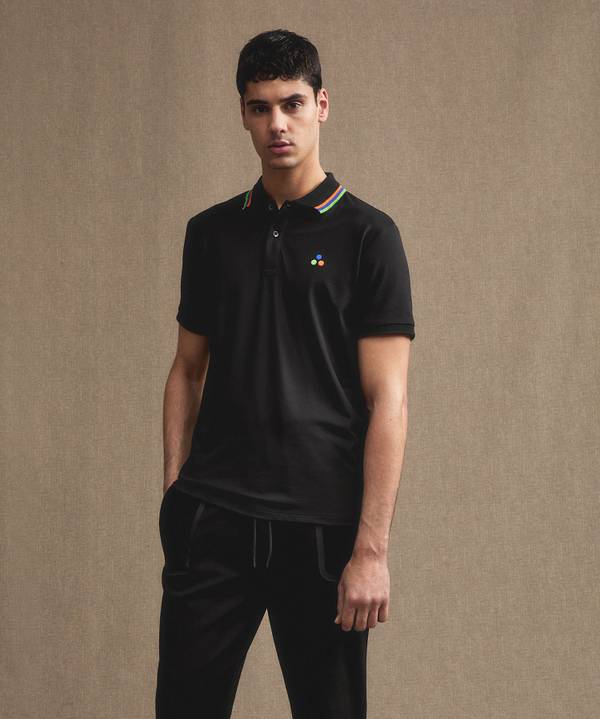 Peuterey Polo In Piquet Stretch Di Cotone E Seta