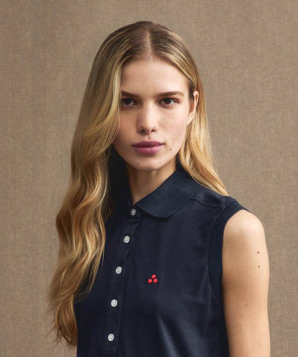 Peuterey Polo Smanicata In Piquet