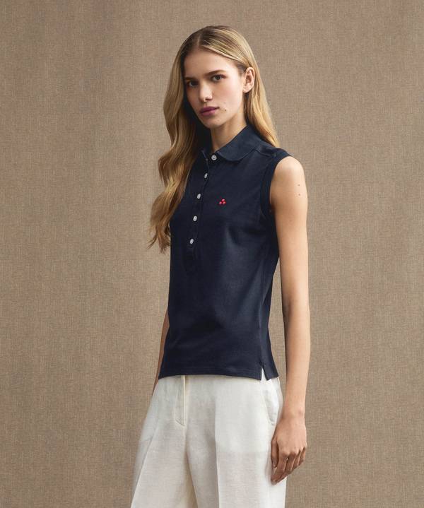 Peuterey Polo Smanicata In Piquet