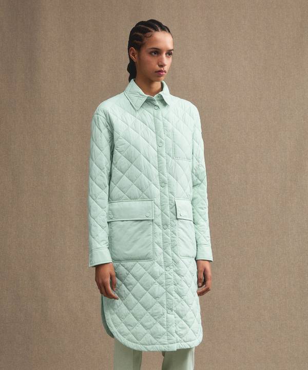 Peuterey Quilted Coat In Tela Di Nylon