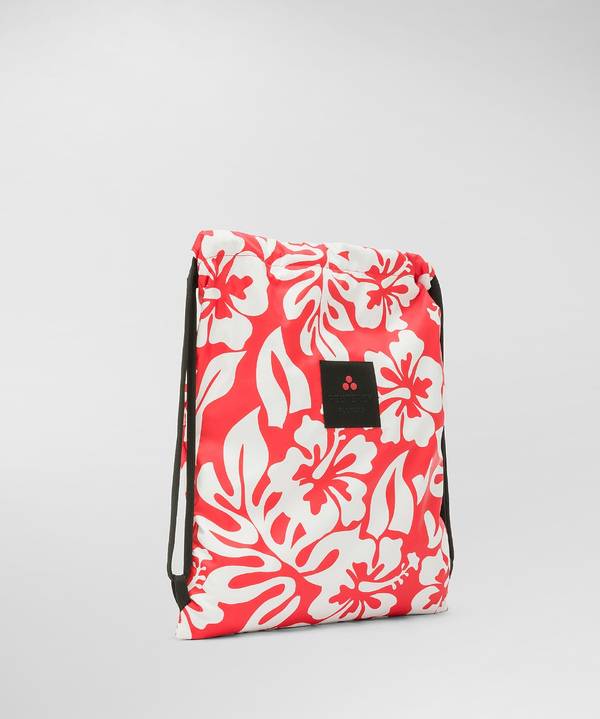 Peuterey Sacca In Nylon Con Fantasia Floreale