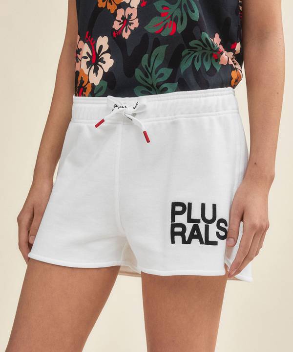Peuterey Shorts Con Scritta Plurals