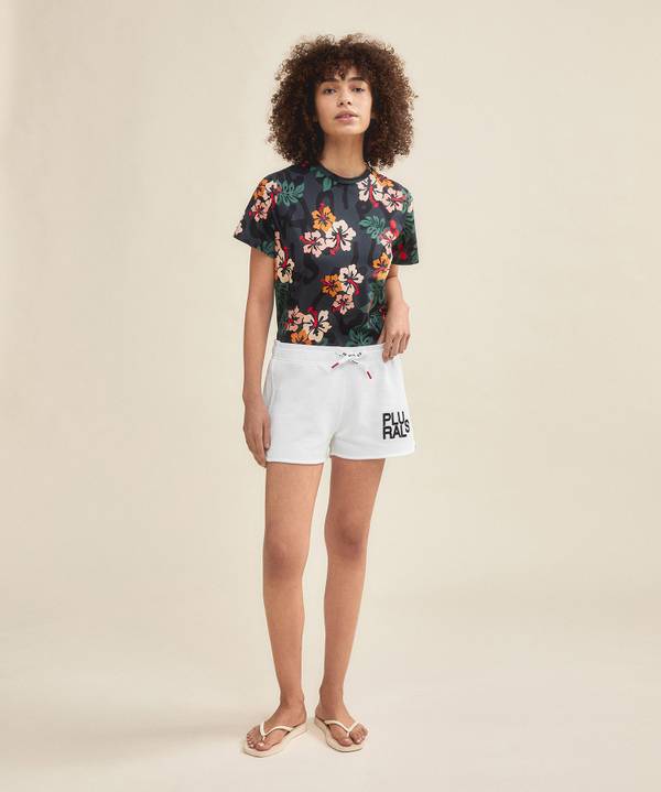 Peuterey Shorts con scritta Plurals