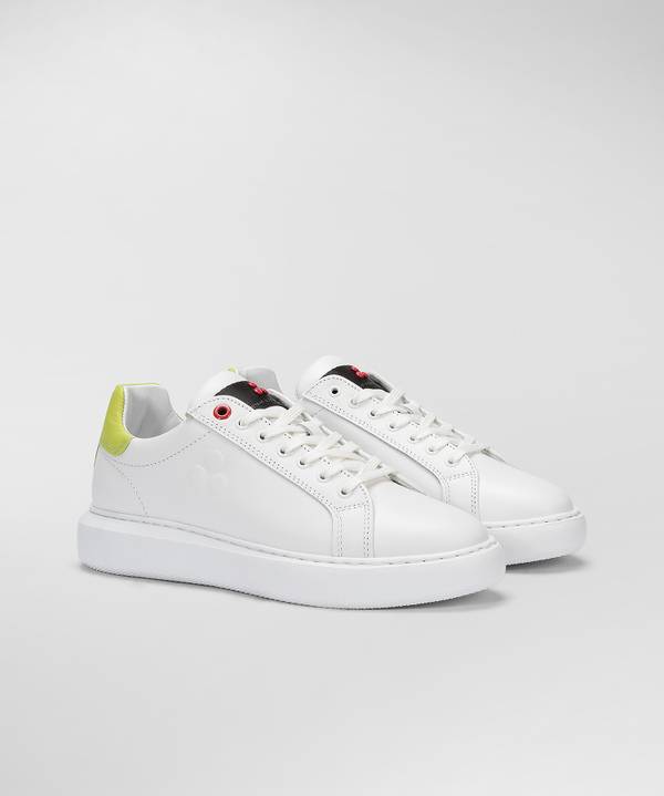 Peuterey Sneaker In Pelle Con Logo Goffrato
