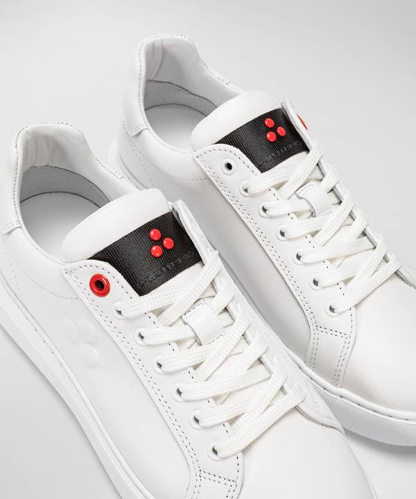 Peuterey Sneaker In Pelle Con Logo Goffrato