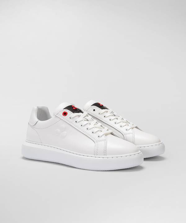 Peuterey Sneaker In Pelle Con Logo Goffrato