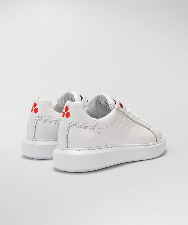 Peuterey Sneaker In Pelle Con Logo Goffrato