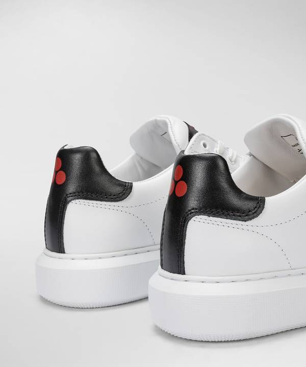 Peuterey Sneaker In Pelle Con Logo Goffrato