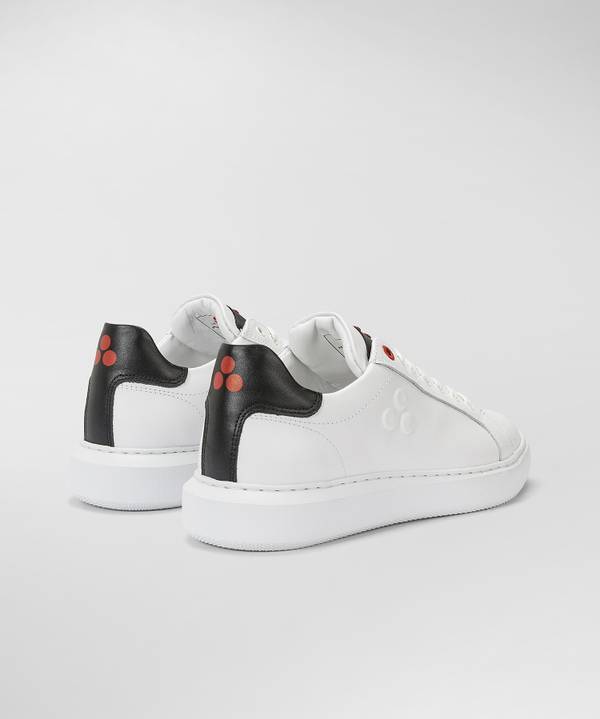 Peuterey Sneaker In Pelle Con Logo Goffrato