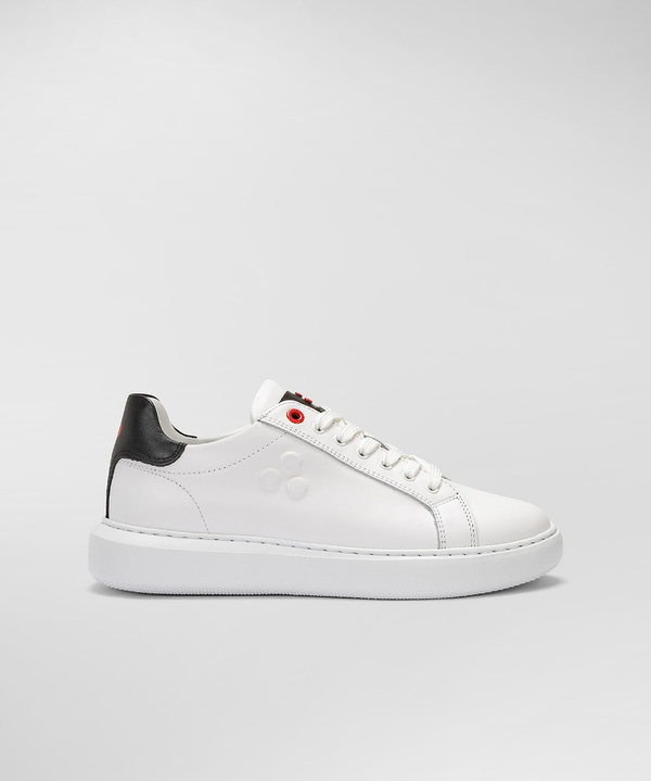 Peuterey Sneaker In Pelle Con Logo Goffrato
