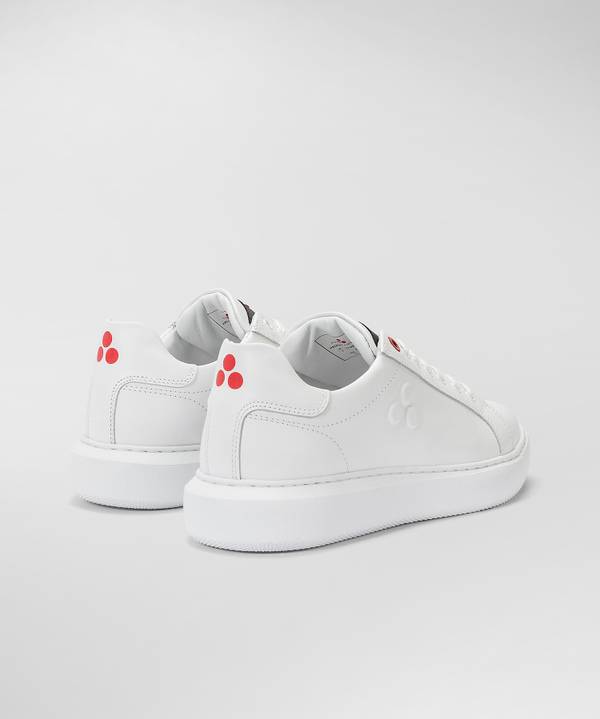 Peuterey Sneaker In Pelle Con Logo Goffrato