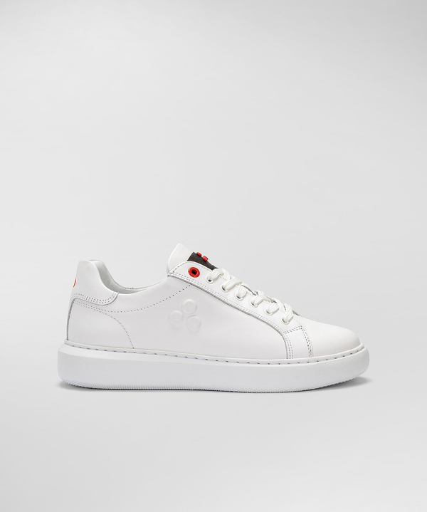 Peuterey Sneaker In Pelle Con Logo Goffrato