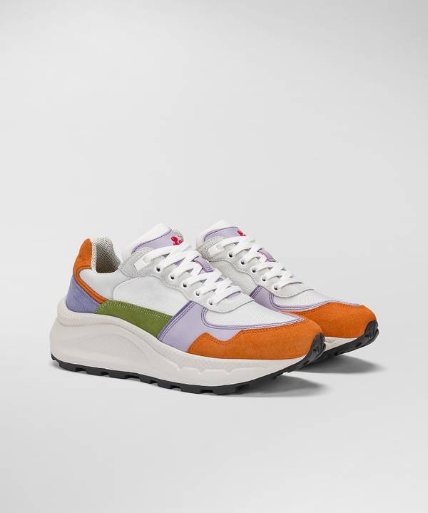 Peuterey Sneakers In Pelle Con Dettagli Color