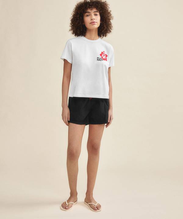 Peuterey T-shirt con ricamo tropicale