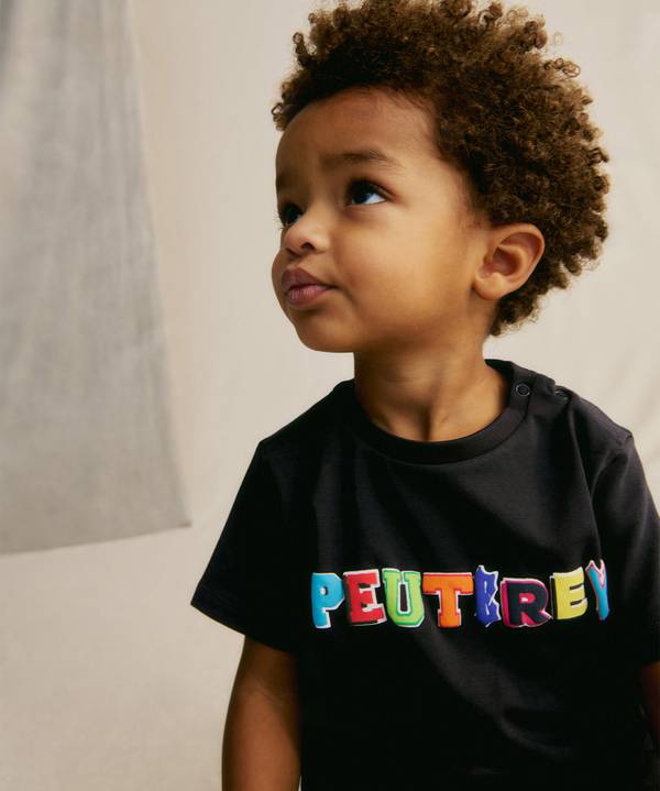 Peuterey T-shirt Con Scritta Multicolor